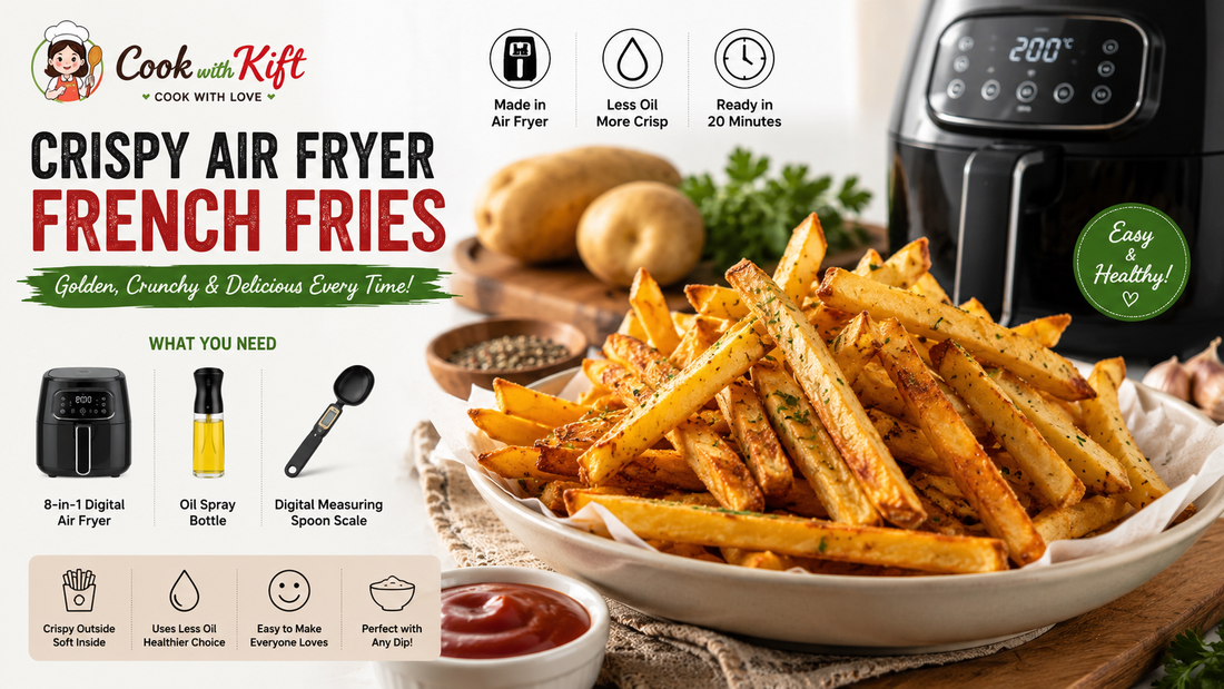 How to Make Crispy Air Fryer French Fries at Home (Golden, Crunchy & Delicious Every Time)
