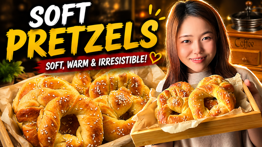 Soft Pretzels | Easy Homemade Soft & Fluffy Pretzel Recipe