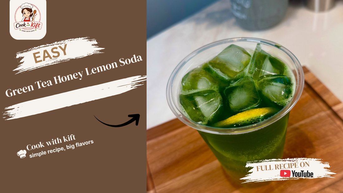 Green Tea Honey Lemon Soda
